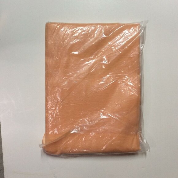 Vintage 80s Peach Sheer One Panel Curtain Super Wide 60" x 81" New - Picture 6 of 7